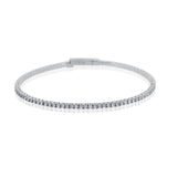 Gerpom - 14KT White Gold Diamond Bangle