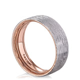 Classic Two-Tone Flat in High Polish Finish Wedding Band