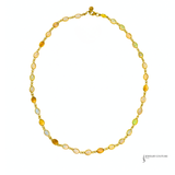 Sterling Silver Gold-Plated Opal Necklace | Handcrafted Opal Jewelry – Elegant Statement Necklace