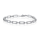 Love Link - 14KT White Gold and Diamond Bracelet