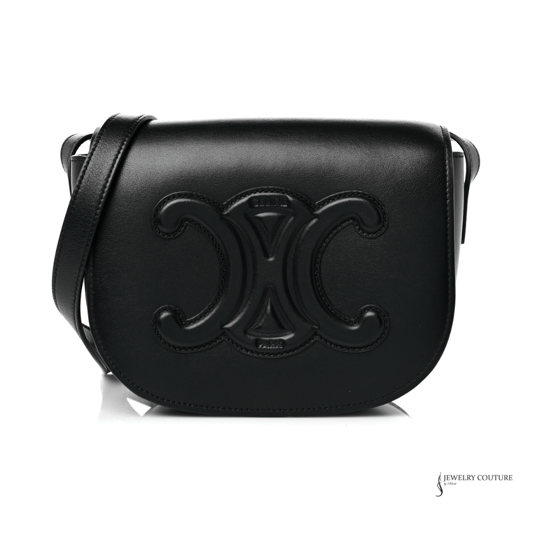 CELINE Celine Folco shoulder crossbody bag in black Smooth CELINE Celine Folco shoulder crossbody bag in black Smooth