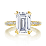 Emerald Solitaire Engagement Ring