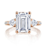 Emerald 3-Stone Engagement Ring