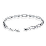 Love Link - 14KT White Gold and Diamond Bracelet