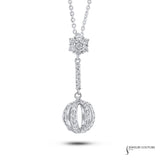 Raddler - 14KT White Gold Diamond Pendant Necklace