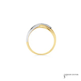 Crossandra - 14KT Two-Tone Diamond Ring