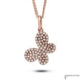 Born To Fly - 14KT Yellow Gold Diamond Butterfly Pendant
