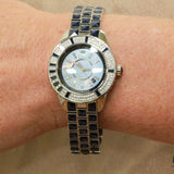Authentic Dior Blue Sapphire Crystal Watch – 33MM Stainless Steel with 233 Diamonds
