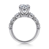 Britte- 18K White Gold Round Diamond Engagement Ring