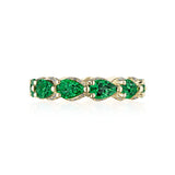 Marquise Cut Emerald Eternity Band