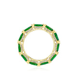 Marquise Cut Emerald Eternity Band