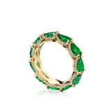Marquise Cut Emerald Eternity Band