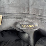 Chanel Medium Black Travel Ligne Tote Bag