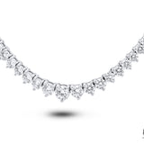 Godetia - 14KT White Gold Lab Grown Diamond Tennis Necklace