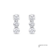 Ivy - 18KT White Gold Lab Grown Diamond Dangle Earrings