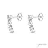 Ivy - 18KT White Gold Lab Grown Diamond Dangle Earrings