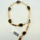 Opal Bracelet 14KT Yellow Gold Vintage Blue and multi-colored Opal Estate teardrop