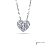 Timeless Love - 14KT White Gold Heart Necklace