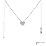 Timeless Love - 14KT White Gold Heart Necklace