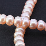 Sterling Silver Freshwater Pink Pearl Necklace – 18” Toggle Clasp – Hand-Strung Jewelry