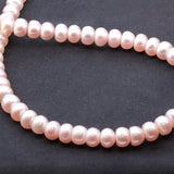 Sterling Silver Freshwater Pink Pearl Necklace – 18” Toggle Clasp – Hand-Strung Jewelry