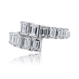 14K White Gold Lab Grown Diamond Ring – F/VS1 with White Diamonds