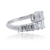 14K White Gold Lab Grown Diamond Ring – F/VS1 with White Diamonds