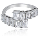 14K White Gold Lab Grown Diamond Ring – F/VS1 with White Diamonds