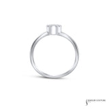 Jasmine - 14KT White Gold Diamond Cluster Ring