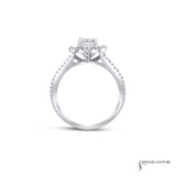 Camellia - 14KT White Gold Round Diamond Engagement Ring