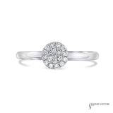 Jasmine - 14KT White Gold Diamond Cluster Ring