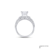 Magnolia - 18KT White Gold Round Diamond Engagement Ring
