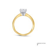 Lilium - 14KT Yellow Gold Princess Diamond Solitaire Ring