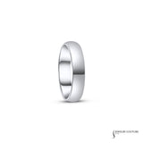 Nutmeg - 14KT White Gold 5MM Men's Wedding Band