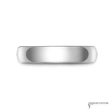 Paper Birch - 14KT White Gold 5MM Men's Wedding Band