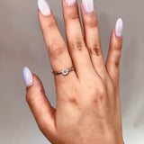 Daphne - 14KT White Gold Cluster Diamond Ring