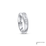 Gasteria -  14KT White Gold Diamond Women's Wedding Band