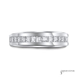 Gasteria -  14KT White Gold Diamond Women's Wedding Band