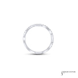 Hawthorn - 14KT White Gold Thorn Diamond Women's Wedding Band