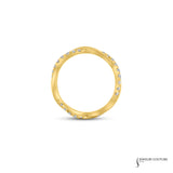 Itoh Peony - 18KT Yellow Gold Diamond Twist Women's Wedding Band