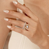 14K White Yellow Gold Diamond Bypass Ring In-Store