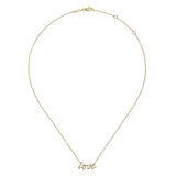 14K Yellow Gold Love Necklace