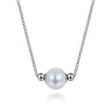 925 Sterling Silver Pearl Bujukan Fashion Necklace