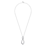 925 Sterling Silver Bujukan Drop Pendant Necklace