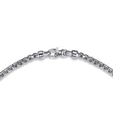 22 Inch 4mm 925 Sterling Silver Solid Men's Round Box Chain Necklace
