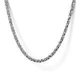 925 Sterling Silver Solid Men's Wheat Chain Necklace 20 - 22 - 24 Inch