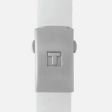Tissot T Race Chronograph White Dial White Rubber Strap Watch For Women - T048.217.27.017.00
