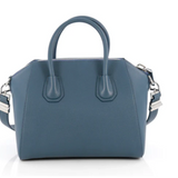 GIVENCHY Sugar Goatskin Small Antigona Oil Blue