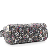 LOUIS VUITTON Wool Keepall XS Multicolor Pre-Loved LV Handbag Shoulder Bag
