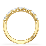 Sculpted Crescent | Pear Foundation Wedding Band In-Store